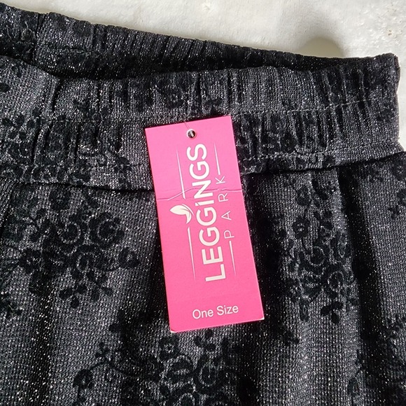 LEGGINGS PARK Sheer Pants Pull On Womens One Size - Picture 4 of 16